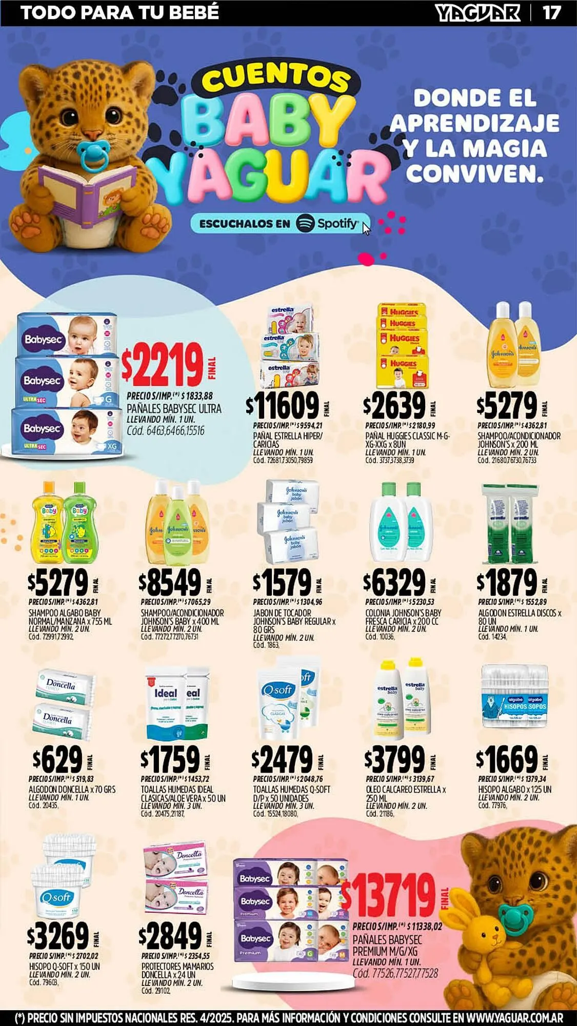 Ofertas de Catálogo Supermercados Yaguar 6 de abril al 12 de abril 2026 - Página 17 del catálogo
