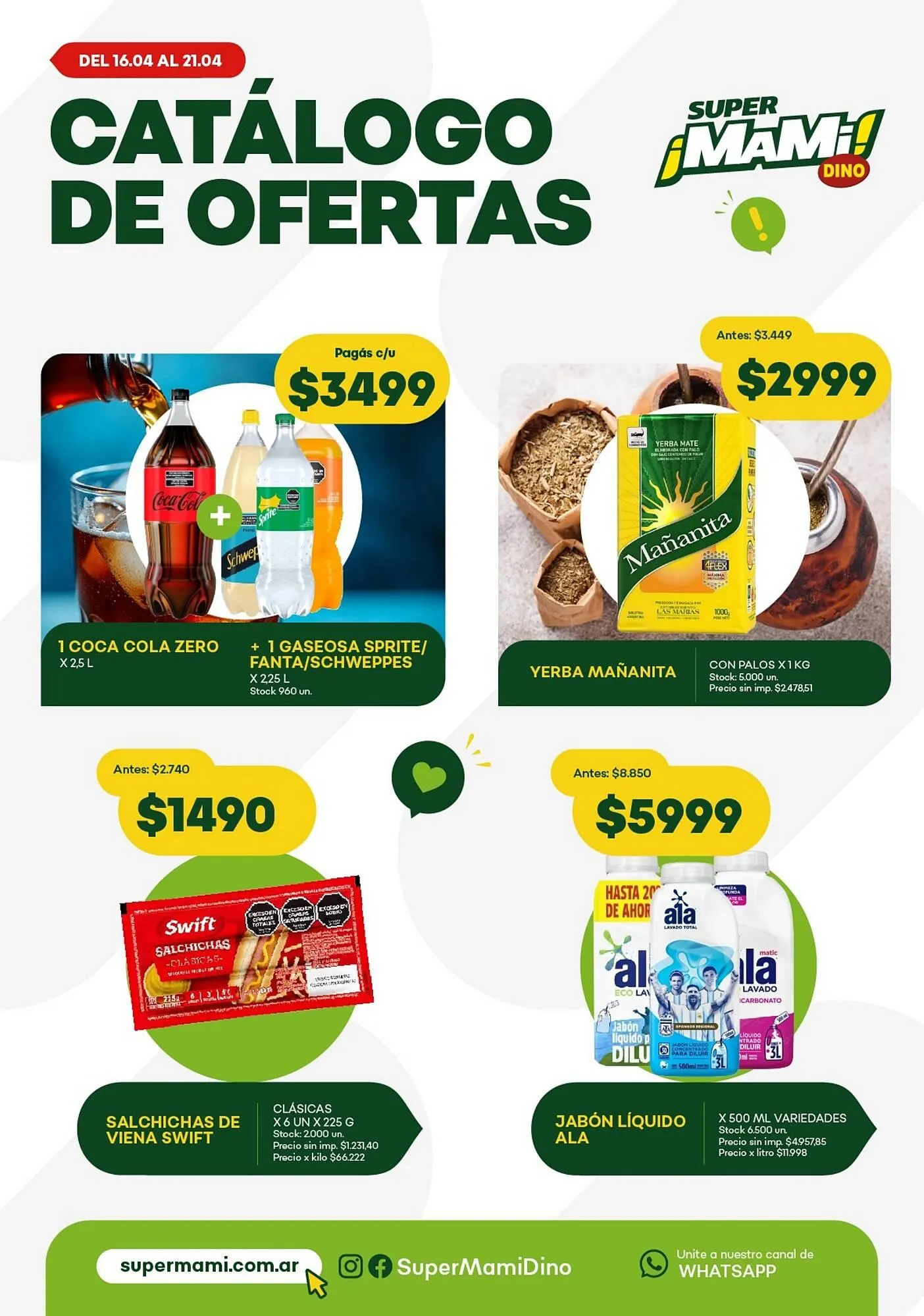 Ofertas de Catálogo Super MAMI 15 de abril al 21 de abril 2026 - Página 1 del catálogo