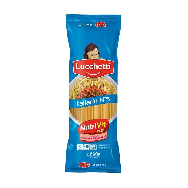 Fideos tallarin N5 Lucchetti 500 g.