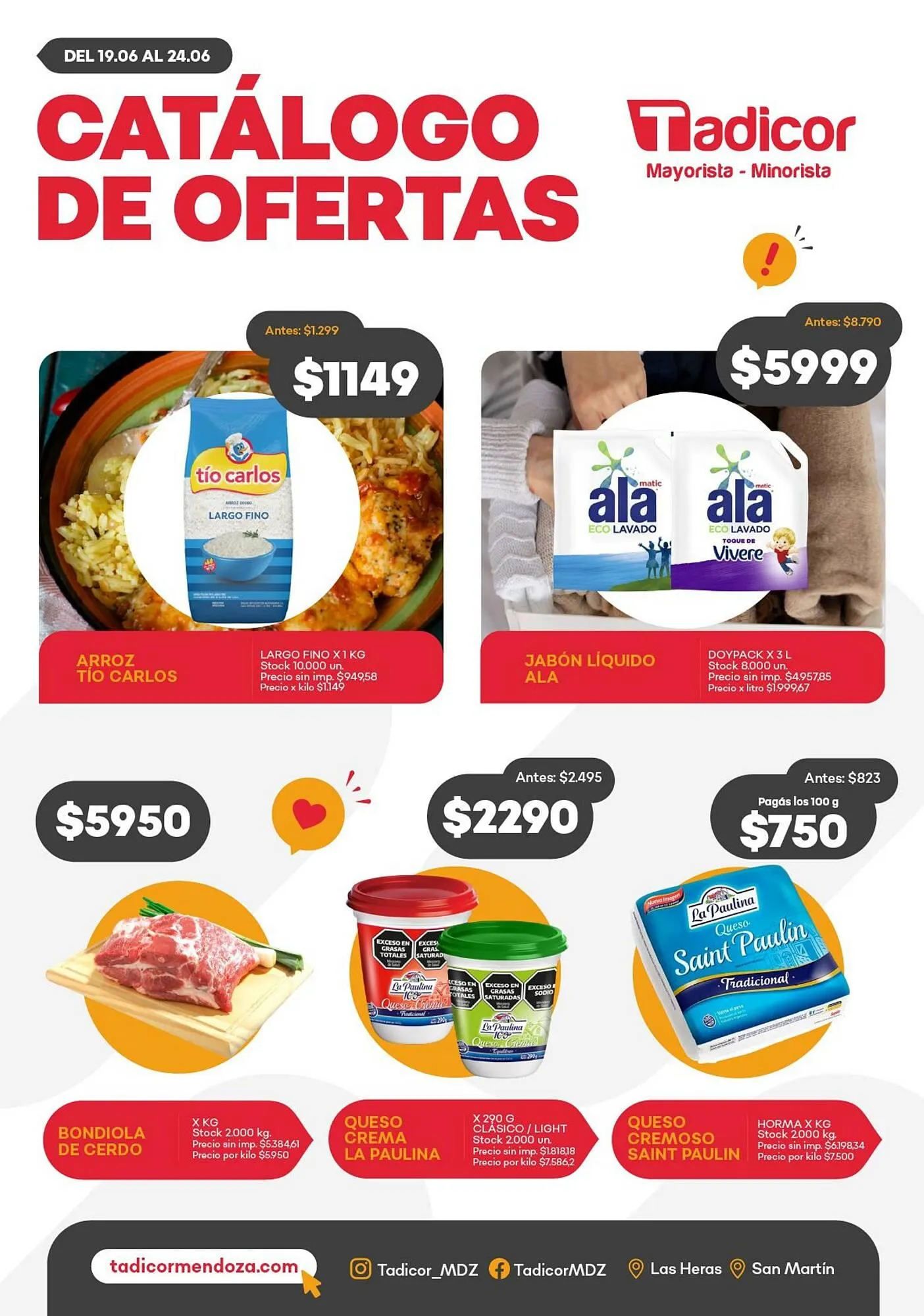 Ofertas de Catálogo Supermercados Tadicor 18 de junio al 26 de junio 2025 - Página 1 del catálogo