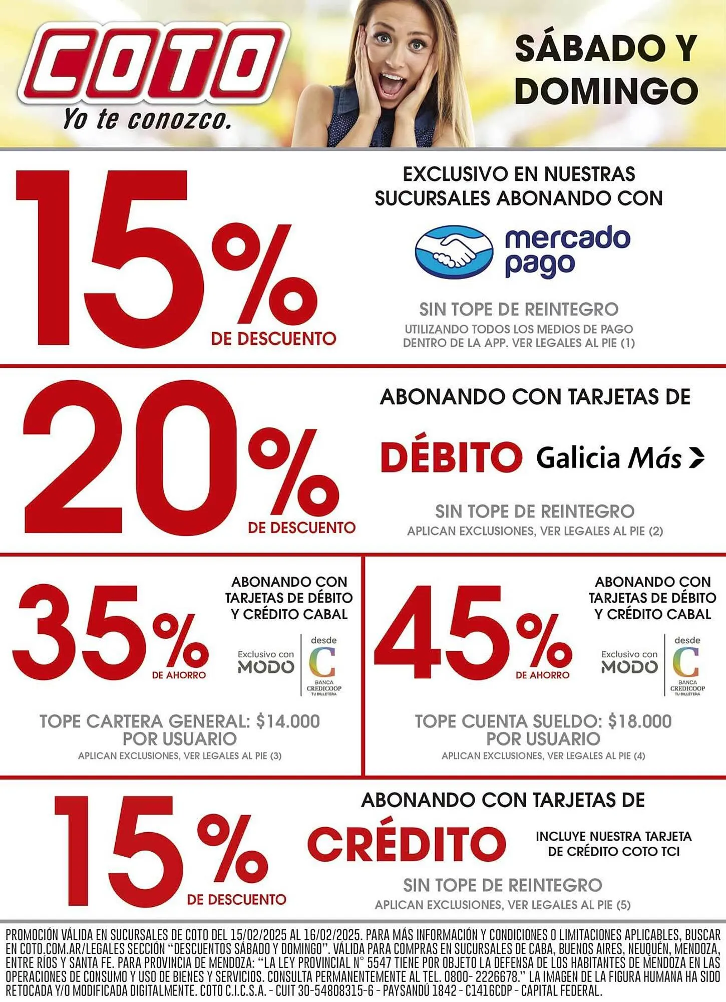Ofertas de Catálogo Coto 15 de febrero al 20 de febrero 2025 - Página 1 del catálogo