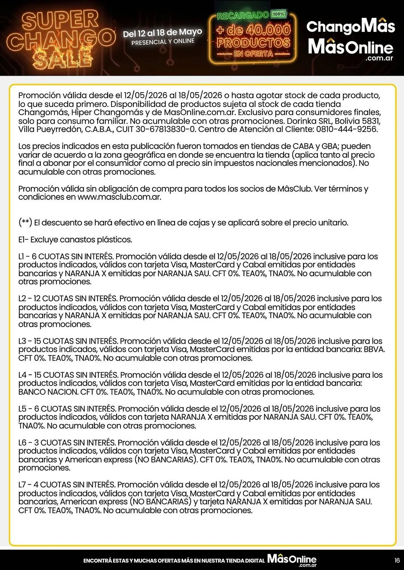 Ofertas de Catálogo Changomas 12 de mayo al 18 de mayo 2026 - Página 9 del catálogo