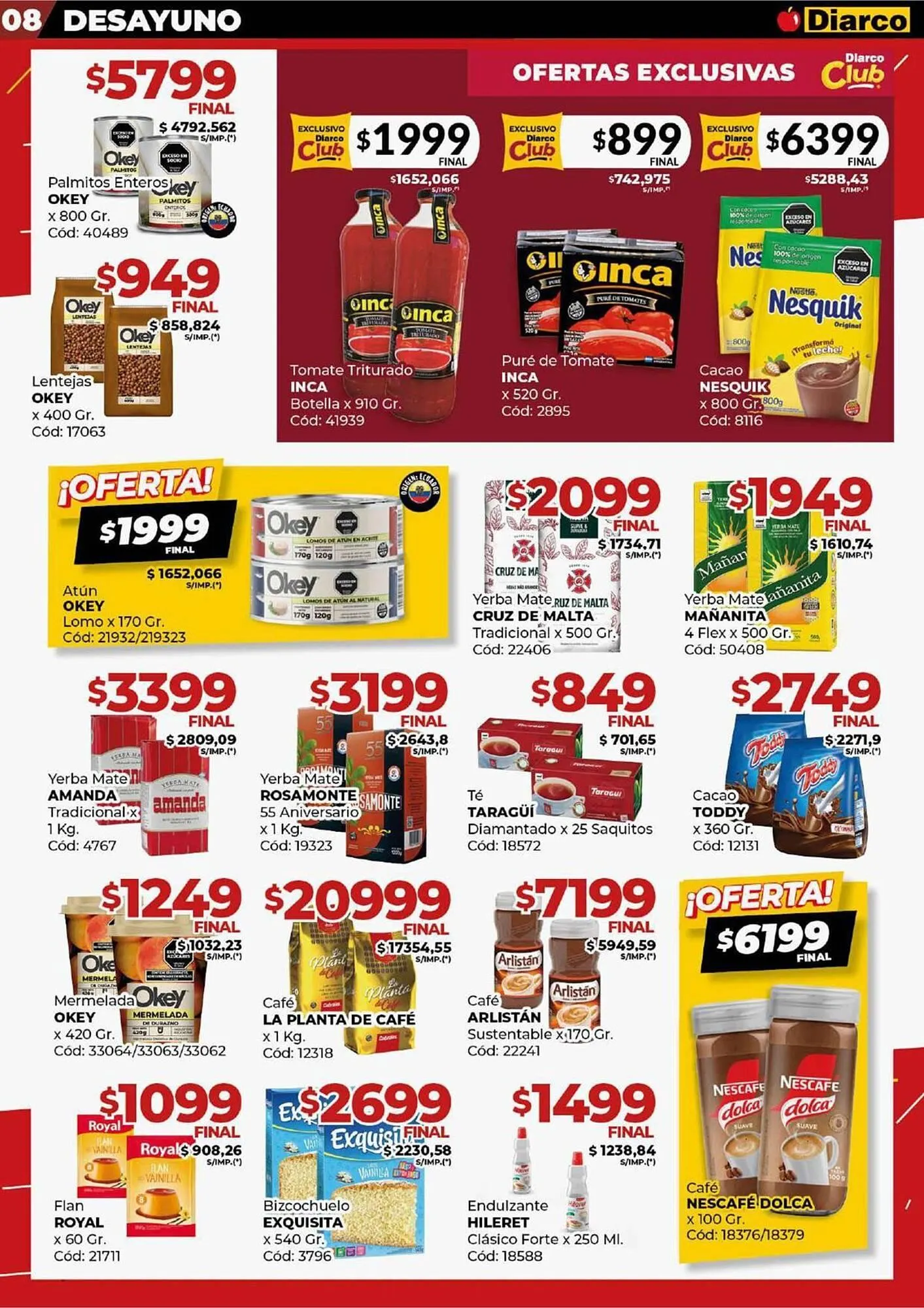 Ofertas de Catálogo Diarco 11 de agosto al 15 de agosto 2025 - Página 8 del catálogo