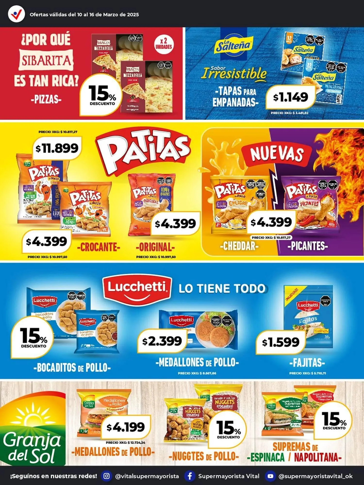 Ofertas de Catálogo Supermayorista Vital 10 de marzo al 16 de marzo 2025 - Página 25 del catálogo