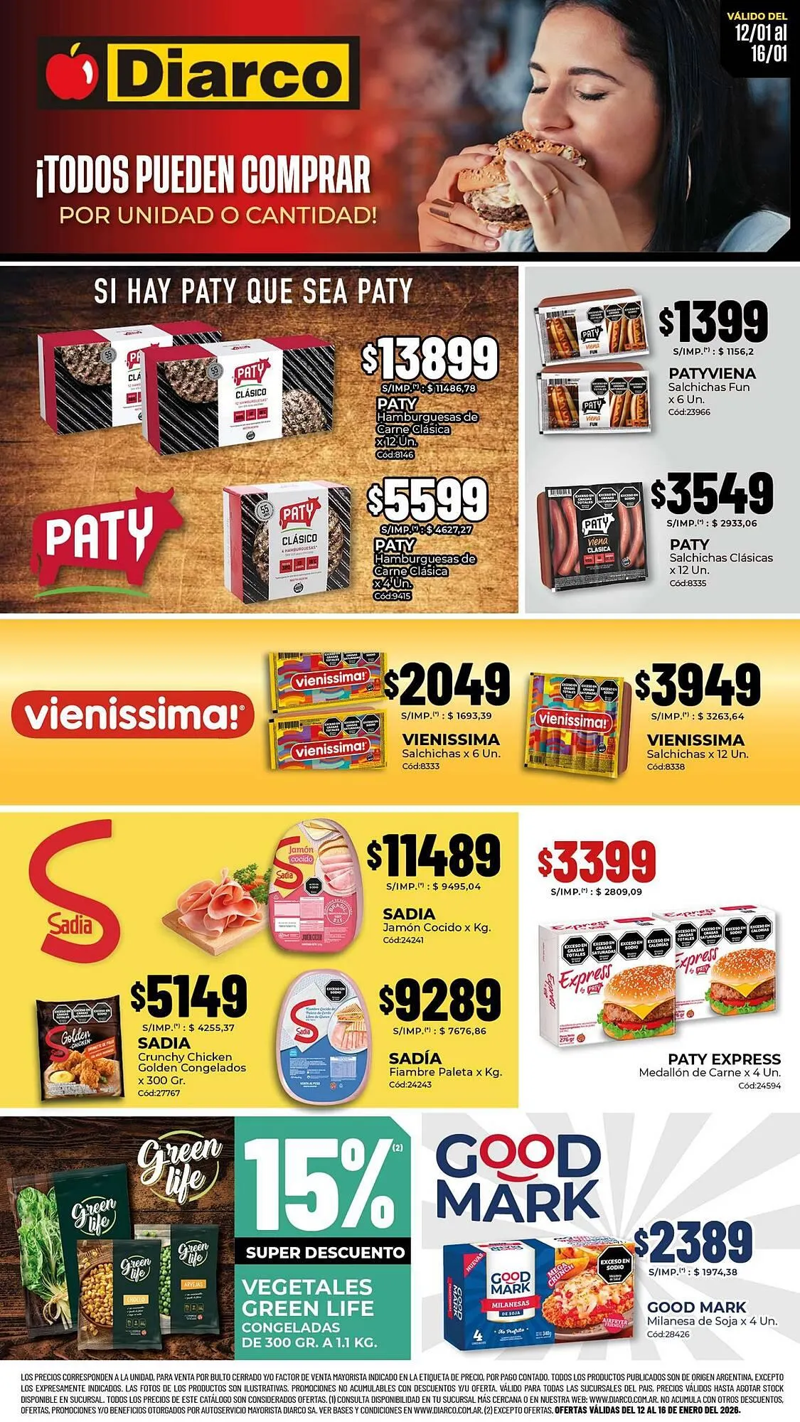 Ofertas de Catálogo Diarco 12 de enero al 16 de enero 2026 - Página 1 del catálogo