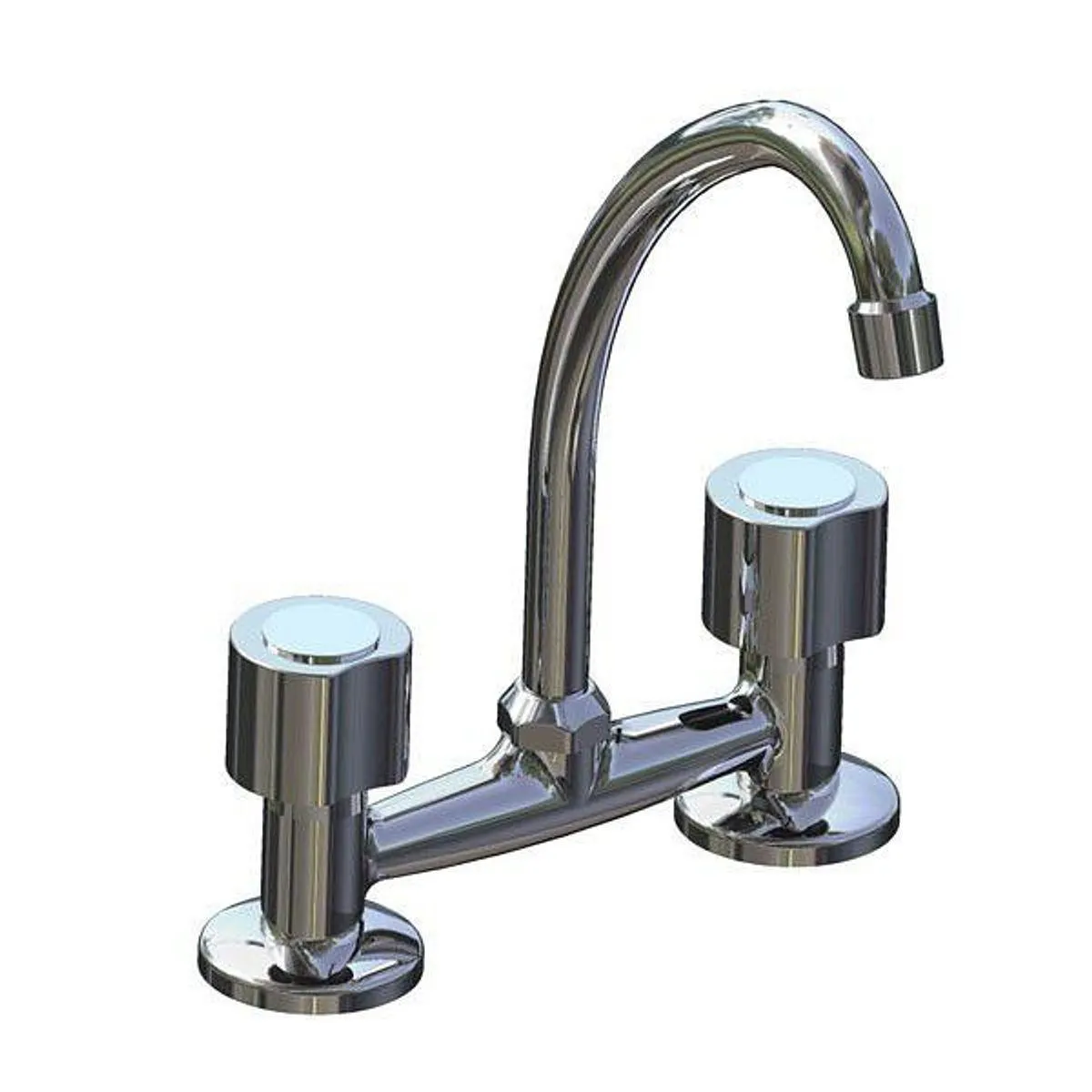 Grifería Optima Cocina Mesada Dos Llaves Piazza