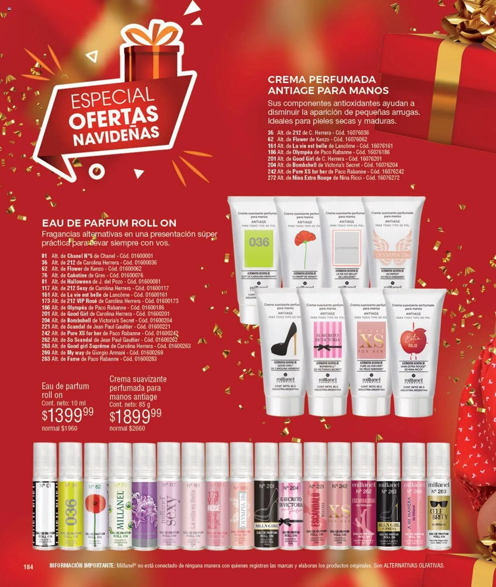 Ofertas de Catálogo Millanel Cosmética 13 de noviembre al 10 de diciembre 2023 - Página 184 del catálogo
