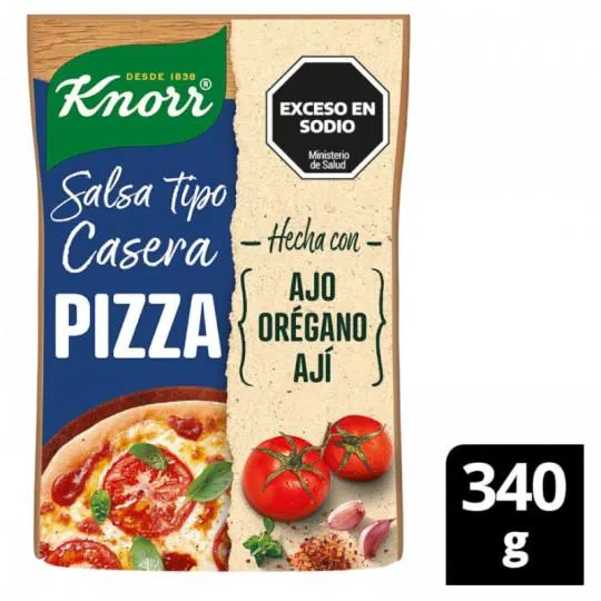 SALSA DE TOMATE KNORR PIZZA 340 GRS
