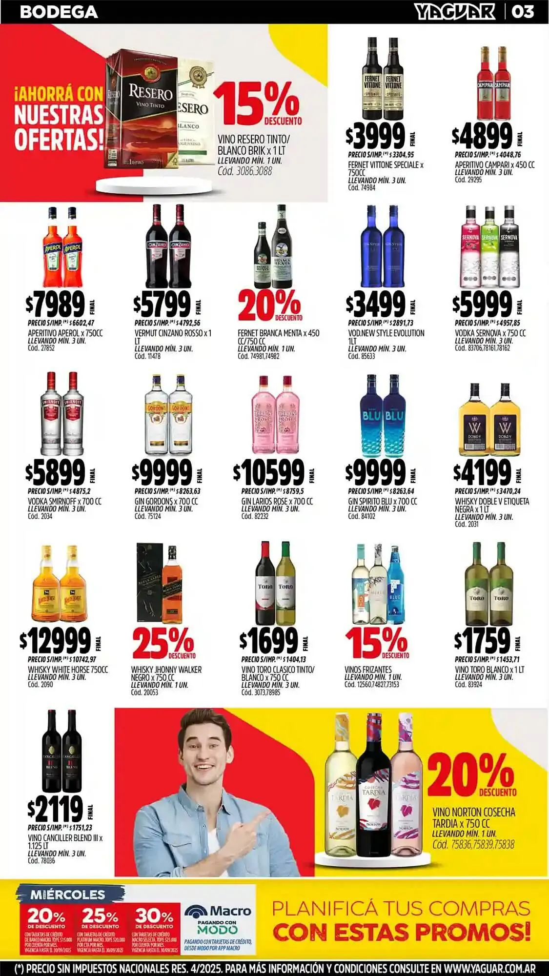 Ofertas de catálogo Supermercados Yaguar 1 de septiembre al 8 de septiembre 2025 - Página 5 del catálogo