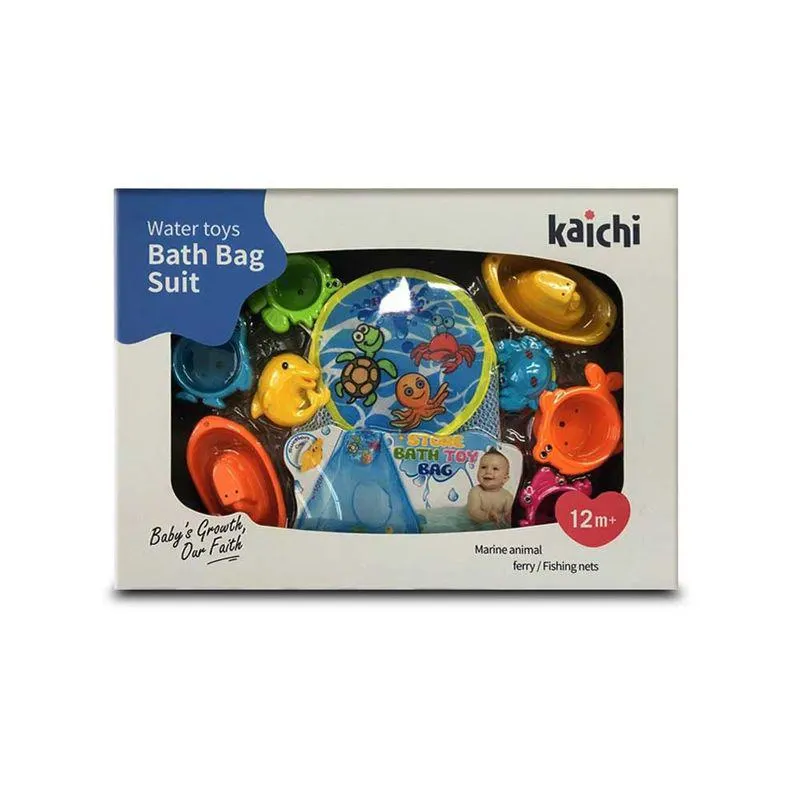 Juego Para Bañera De Juguetes Surtidos Con Bolsa De Red Para Colgar