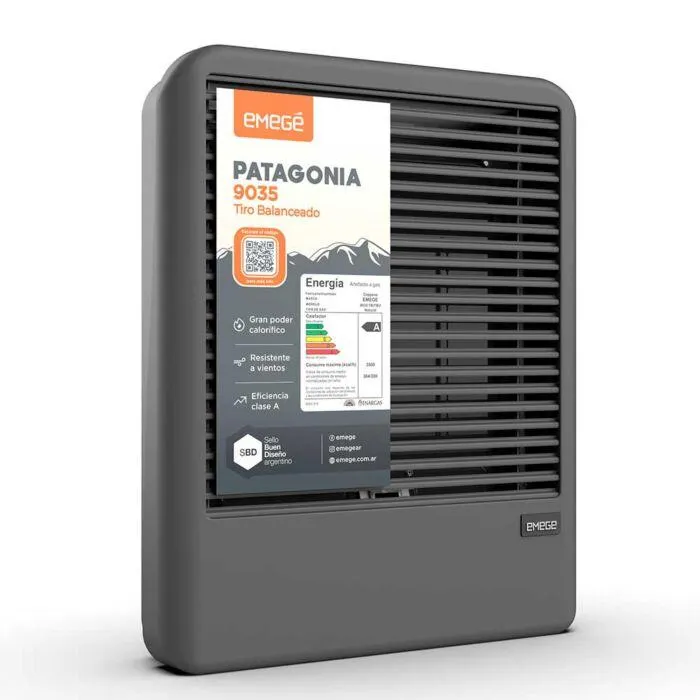 Calefactor Patagonia 9035 Tiro Balanceado 3500 Kcal