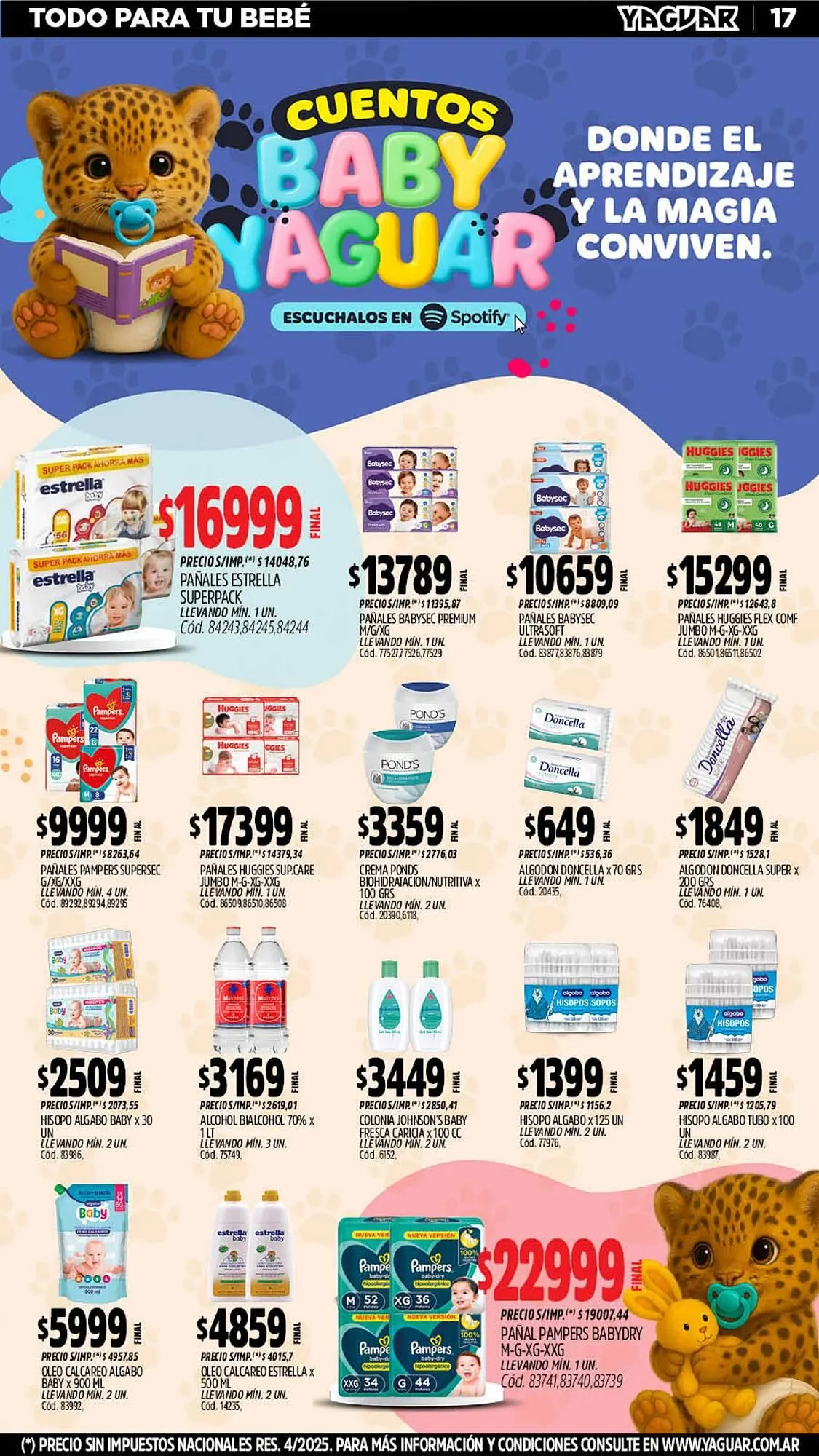 Ofertas de Catálogo Supermercados Yaguar 16 de marzo al 30 de marzo 2026 - Página 17 del catálogo