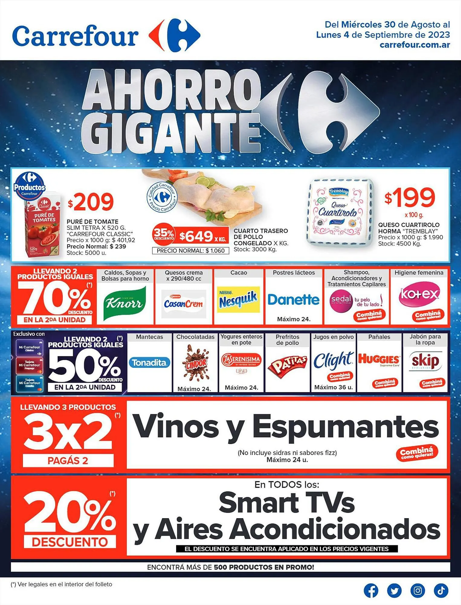 Ofertas de Catálogo Carrefour 30 de agosto al 4 de septiembre 2023 - Página 1 del catálogo