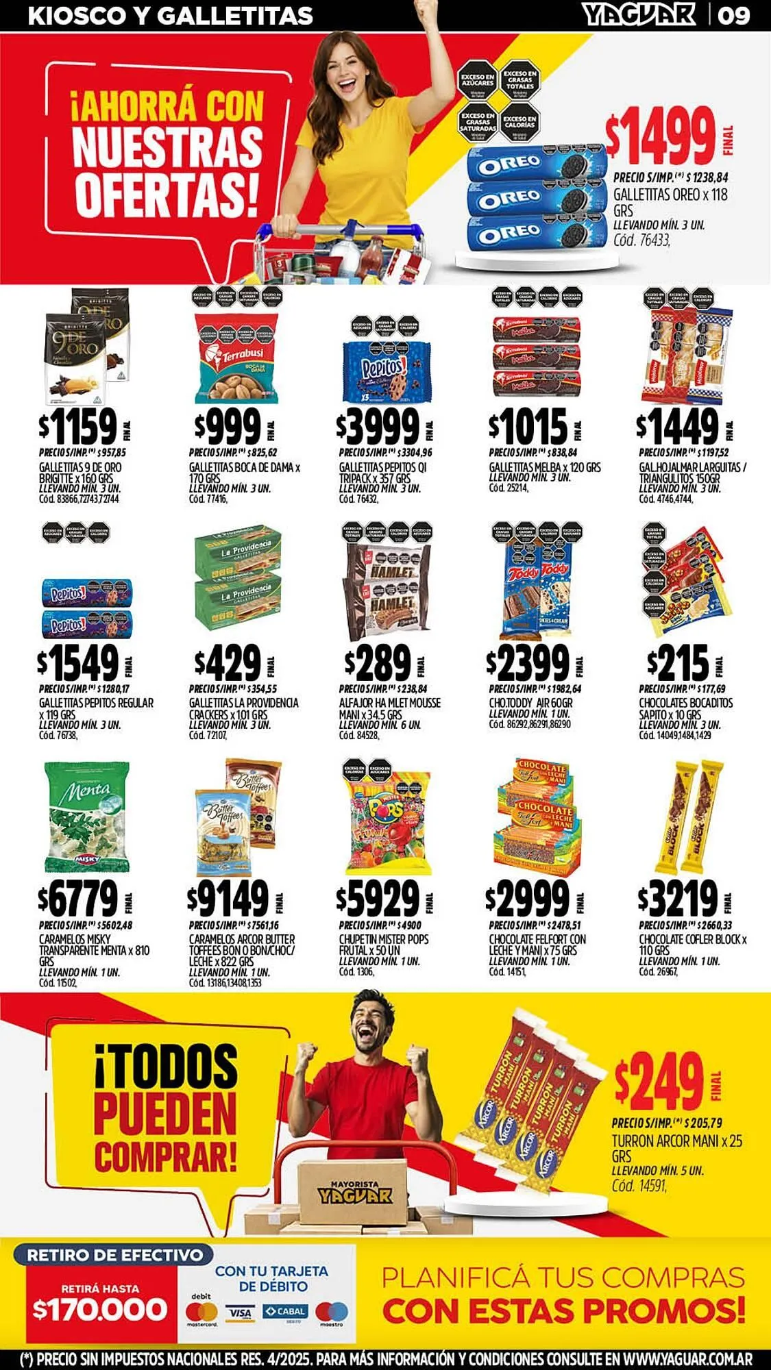Ofertas de Catálogo Supermercados Yaguar 11 de mayo al 17 de mayo 2026 - Página 9 del catálogo
