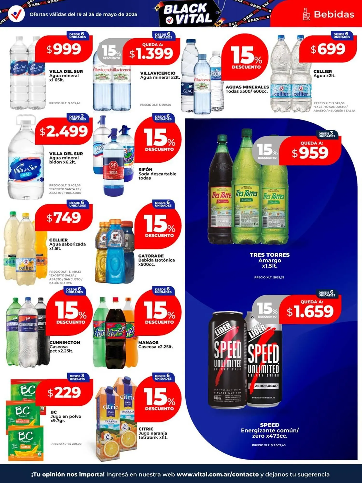 Ofertas de Catálogo Supermayorista Vital 19 de mayo al 25 de mayo 2025 - Página 20 del catálogo