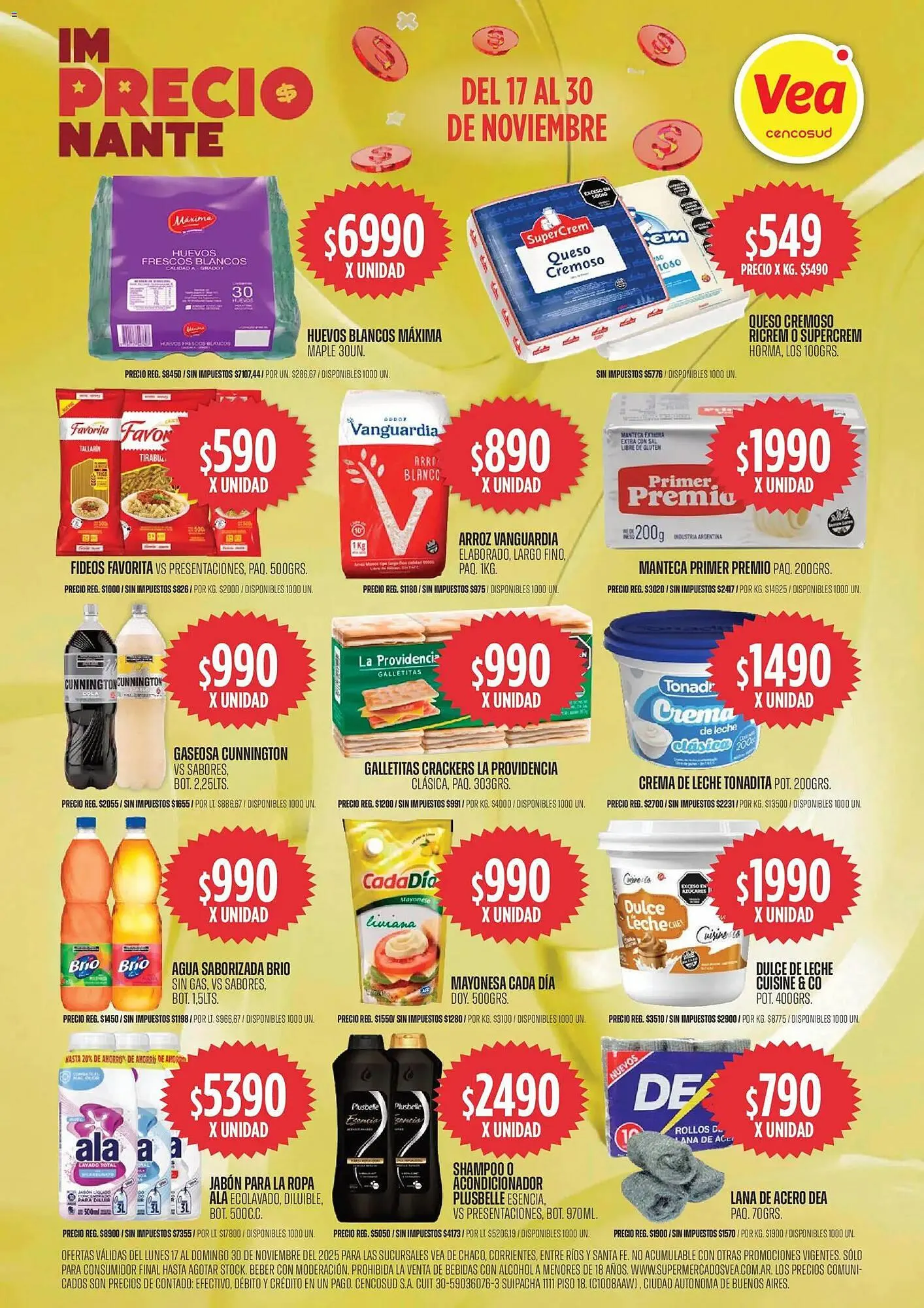 Ofertas de Catálogo Supermercados Vea 17 de noviembre al 30 de noviembre 2025 - Página 1 del catálogo