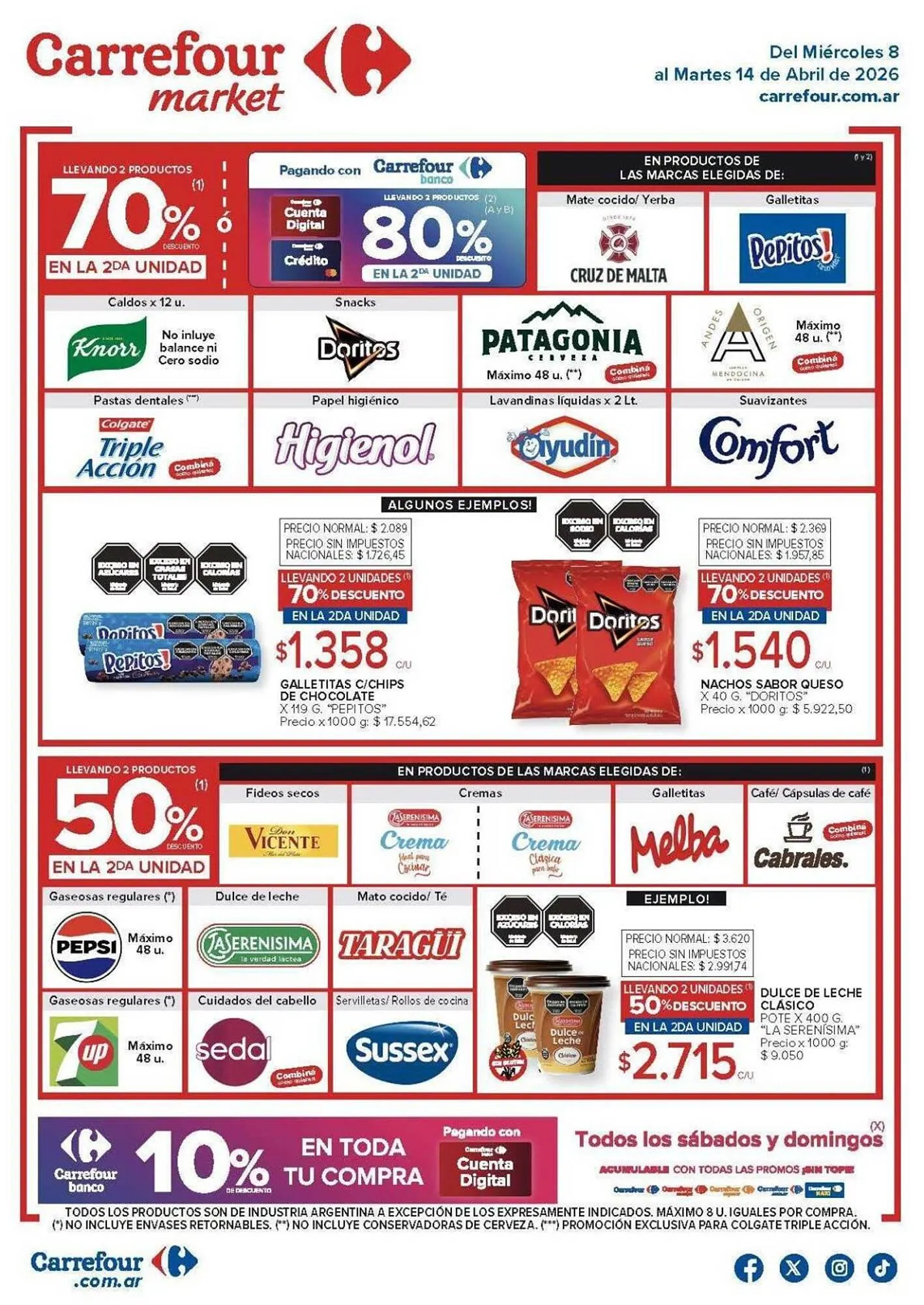 Ofertas de Folleto Carrefour Market 8 de abril al 14 de abril 2026 - Página 1 del catálogo