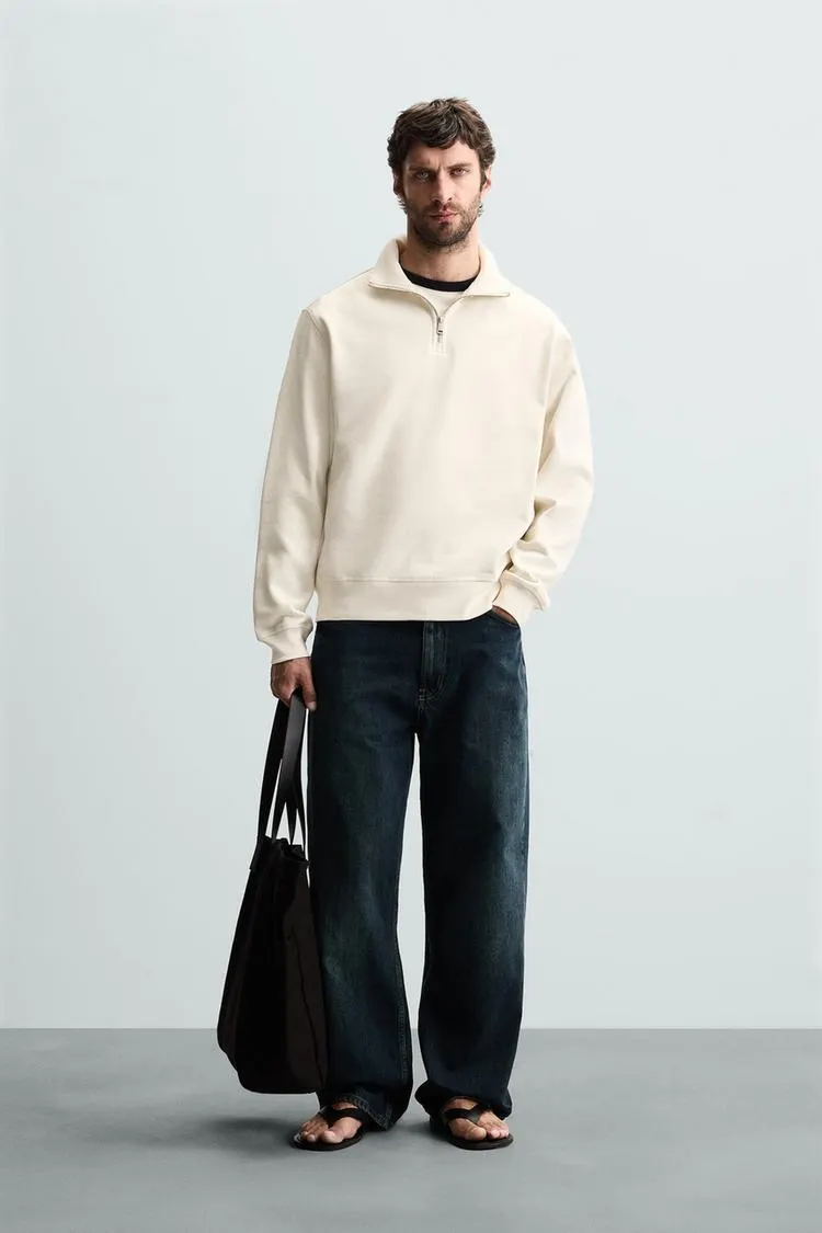 SUDADERA CUELLO CREMALLERA BÁSICA