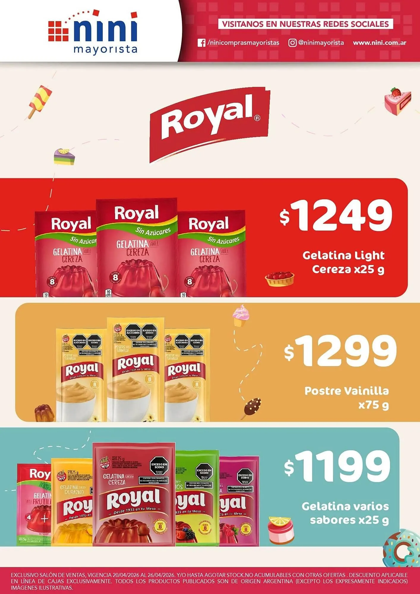 Ofertas de Catálogo Nini Mayorista 20 de abril al 26 de abril 2026 - Página 1 del catálogo