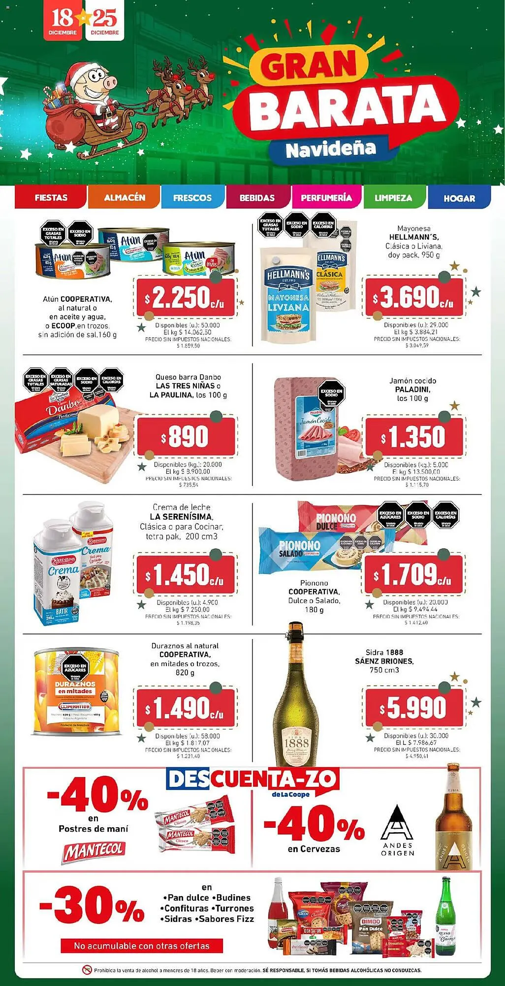 Ofertas de Catálogo Cooperativa Obrera 18 de diciembre al 25 de diciembre 2025 - Página 1 del catálogo