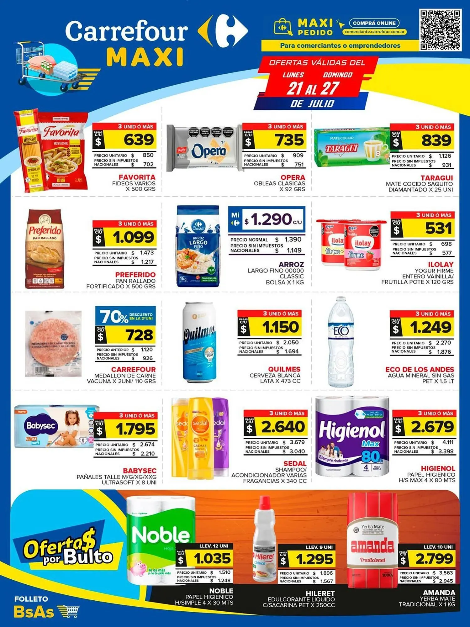 Ofertas de Catálogo Carrefour Maxi 21 de julio al 27 de julio 2025 - Página 1 del catálogo