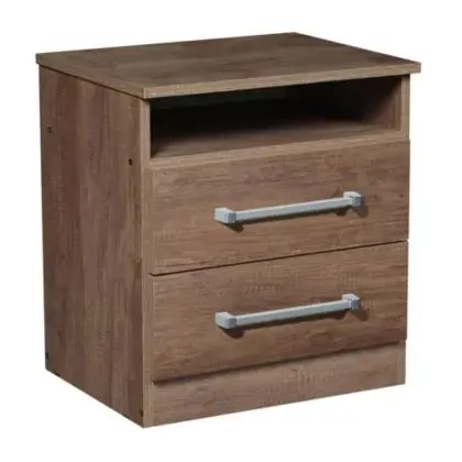 Mesa de luz Trio con 2 cajones nebraska