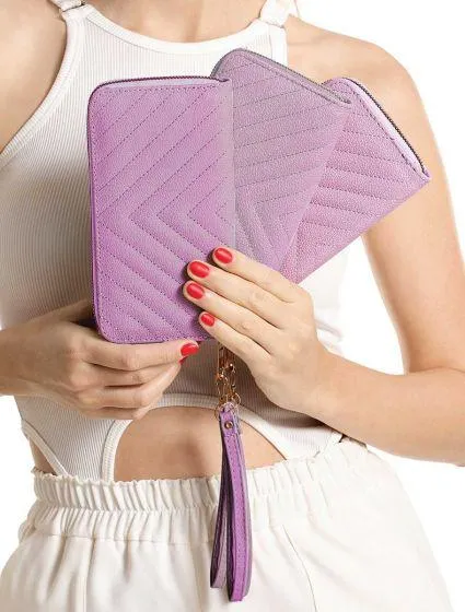 Billetera con Correa Greta Lila