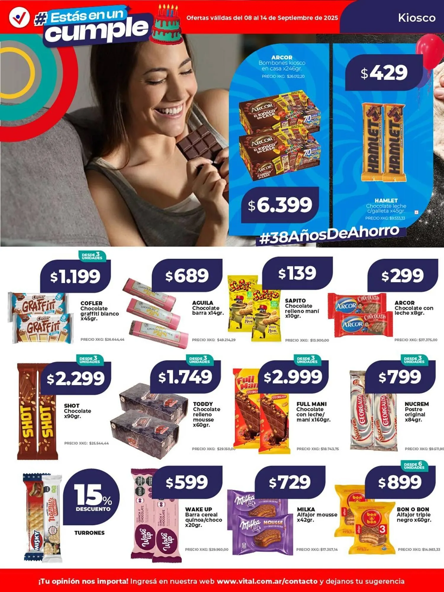 Ofertas de Catálogo Supermayorista Vital 8 de septiembre al 14 de septiembre 2025 - Página 18 del catálogo