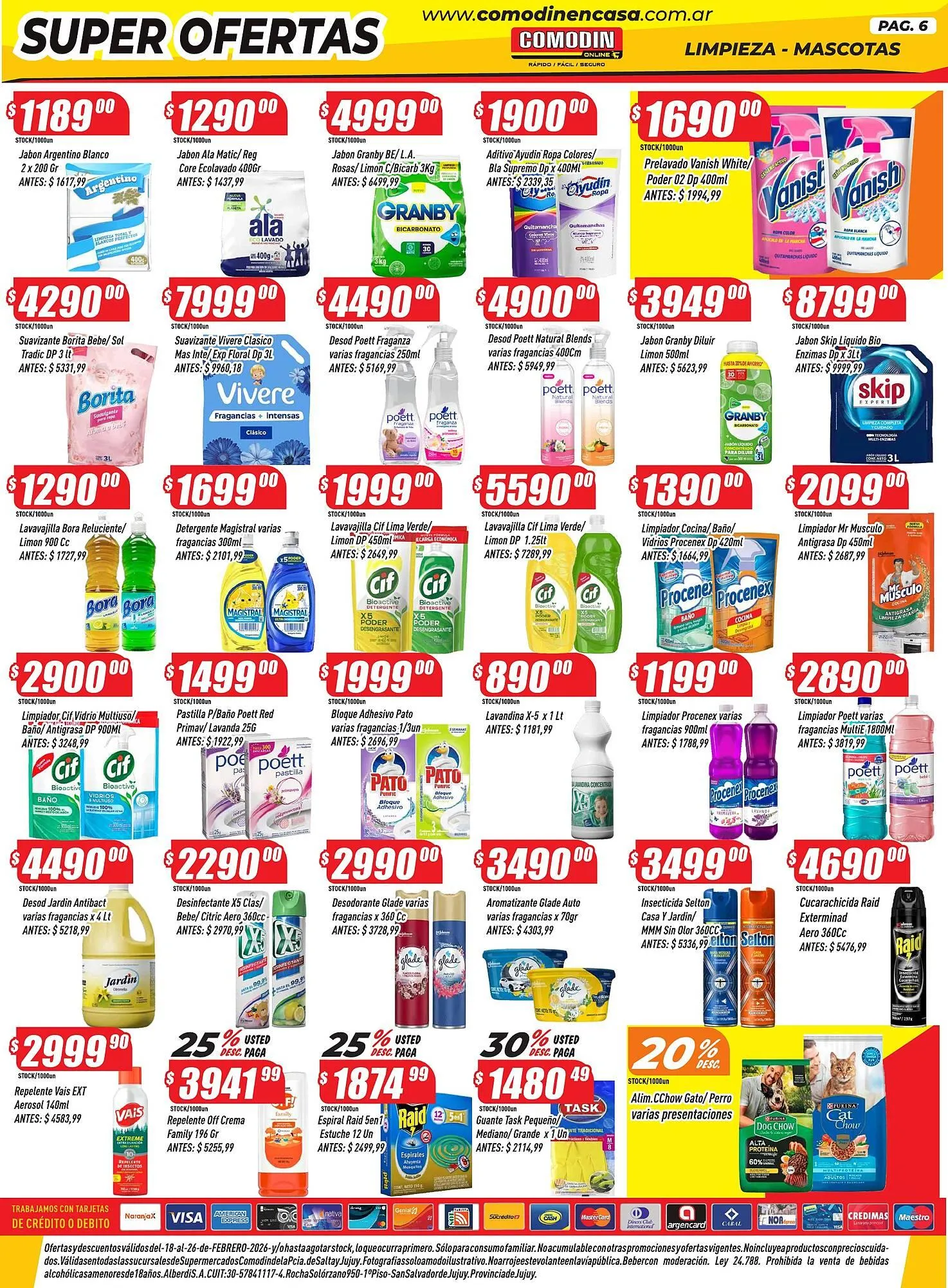 Ofertas de Catálogo Supermercados Comodin 18 de febrero al 26 de febrero 2026 - Página 6 del catálogo