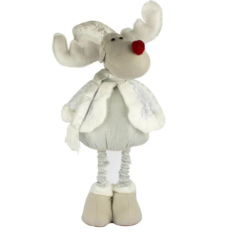 Adorno Navideño Santa plateado 75cm