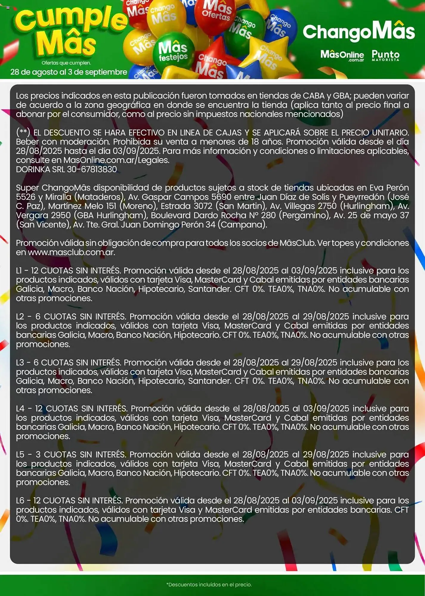 Ofertas de Catálogo Changomas 28 de agosto al 3 de septiembre 2025 - Página 14 del catálogo