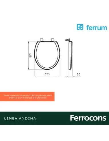 FERRUM ANDINAATUEL ASIENTO TSP B PLAST HP