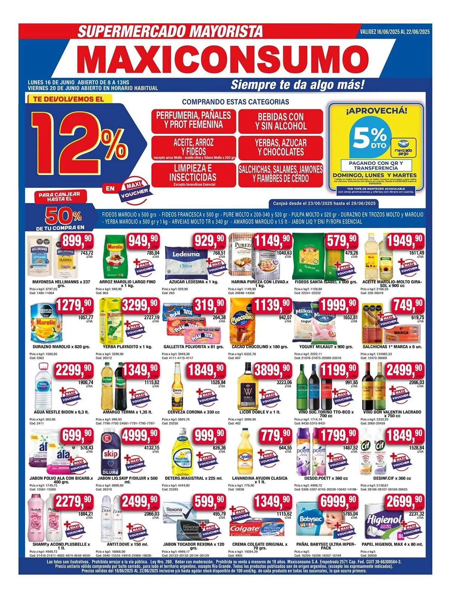 Ofertas de Catálogo Maxiconsumo 16 de junio al 23 de junio 2025 - Página 1 del catálogo