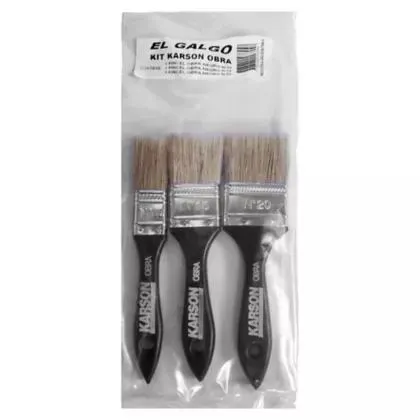 Kit 3 pinceles obra