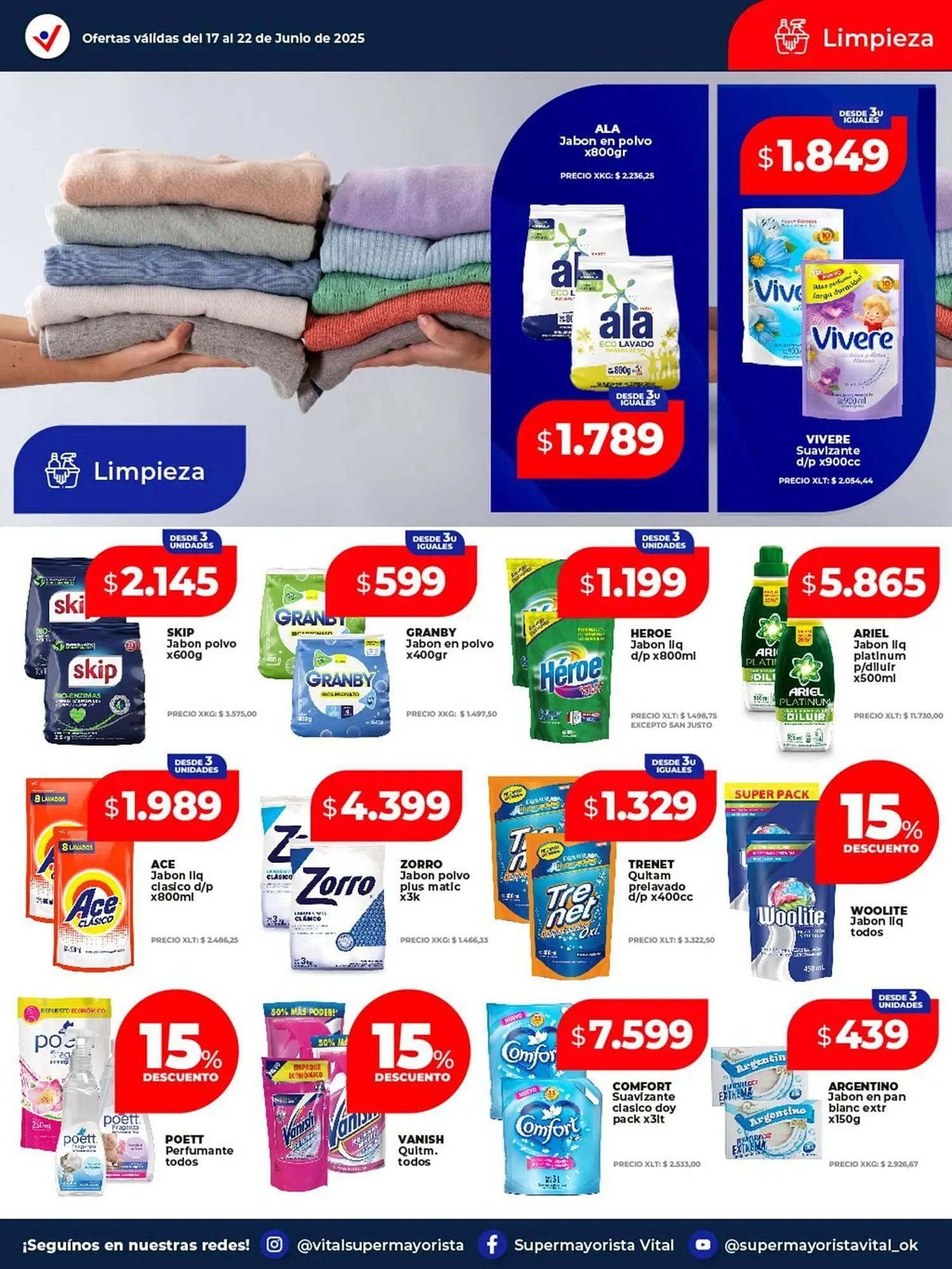Ofertas de Catálogo Supermayorista Vital 17 de junio al 22 de junio 2025 - Página 6 del catálogo