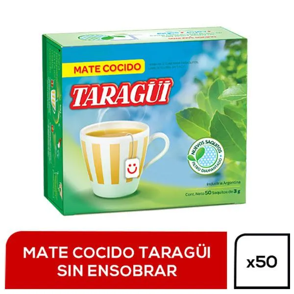 TARAGUI MATE COCIDO SAQ S/E X50U