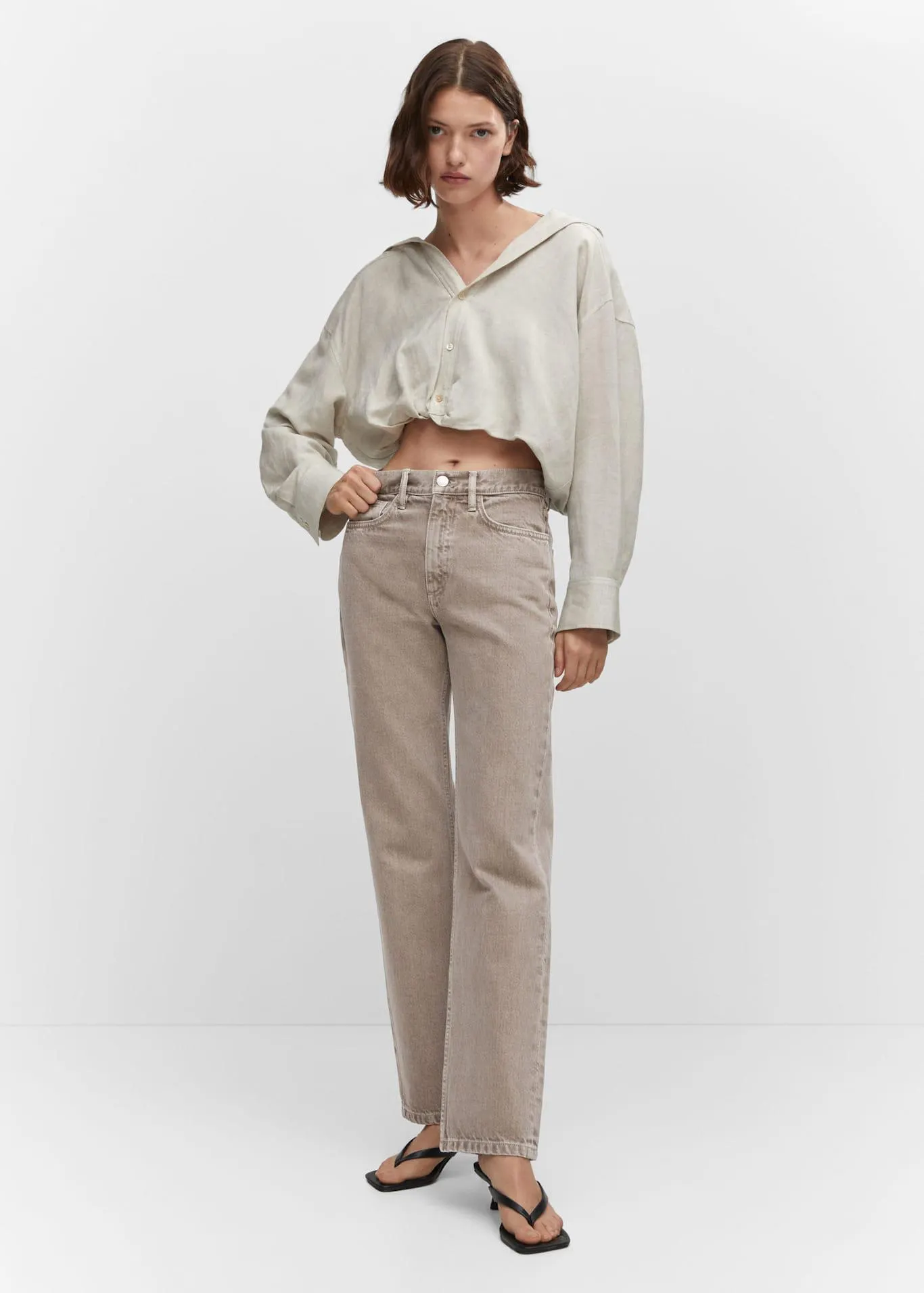 Jeans rectos tiro medio