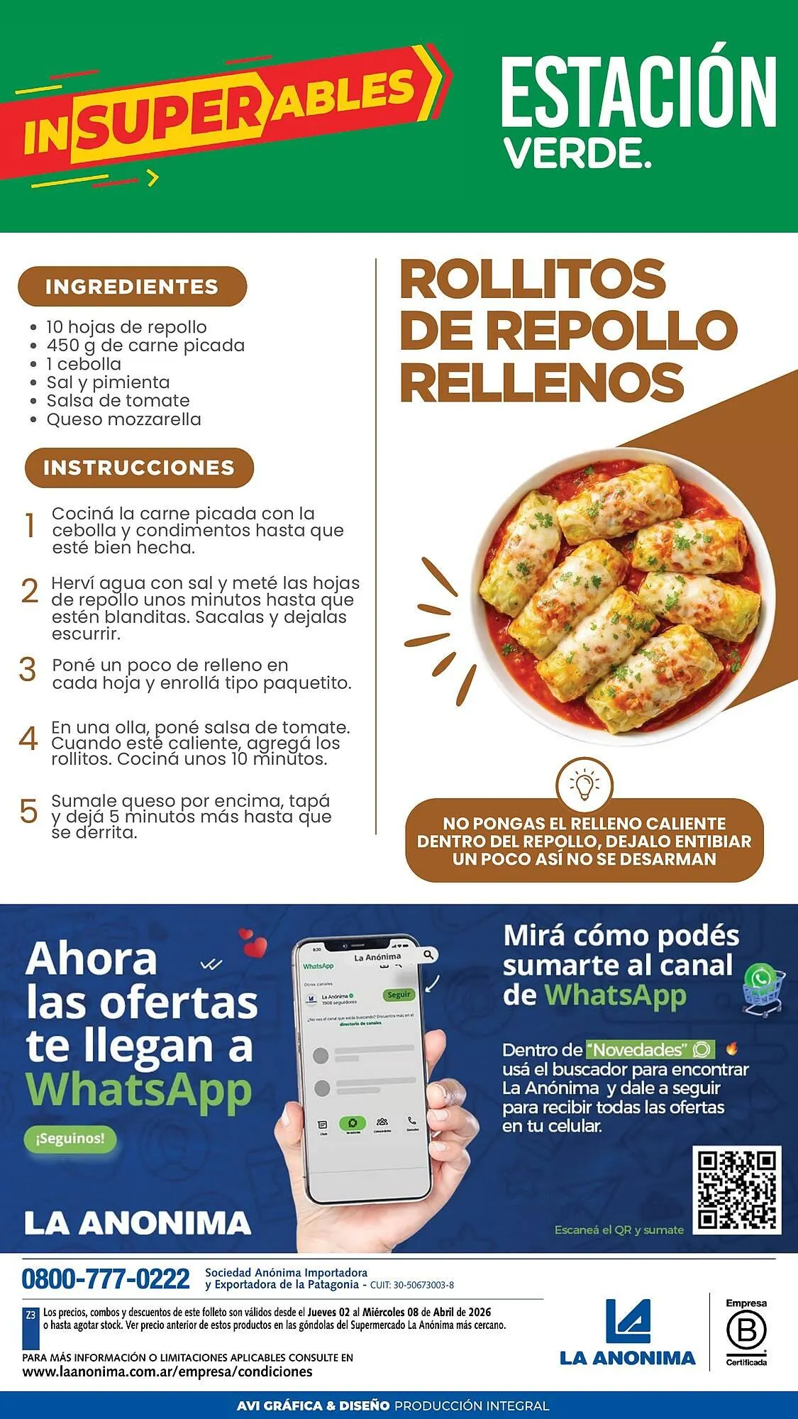 Ofertas de Catálogo La Anonima 2 de abril al 8 de abril 2026 - Página 7 del catálogo