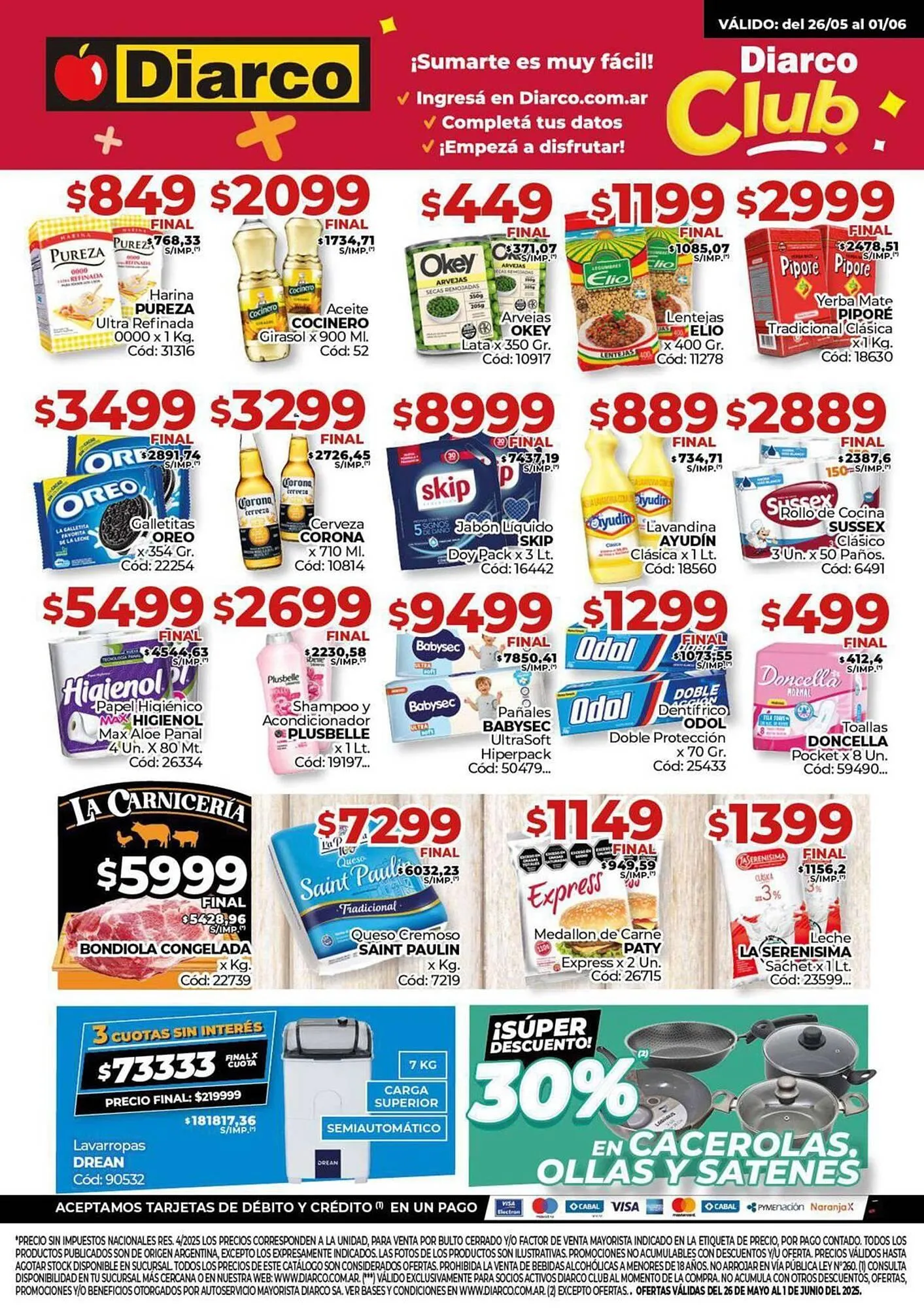 Ofertas de Catálogo Diarco 26 de mayo al 1 de junio 2025 - Página 1 del catálogo