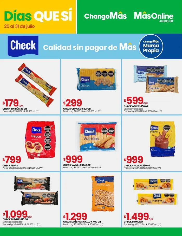Ofertas de Catálogo Changomas 25 de julio al 31 de julio 2024 - Página 7 del catálogo