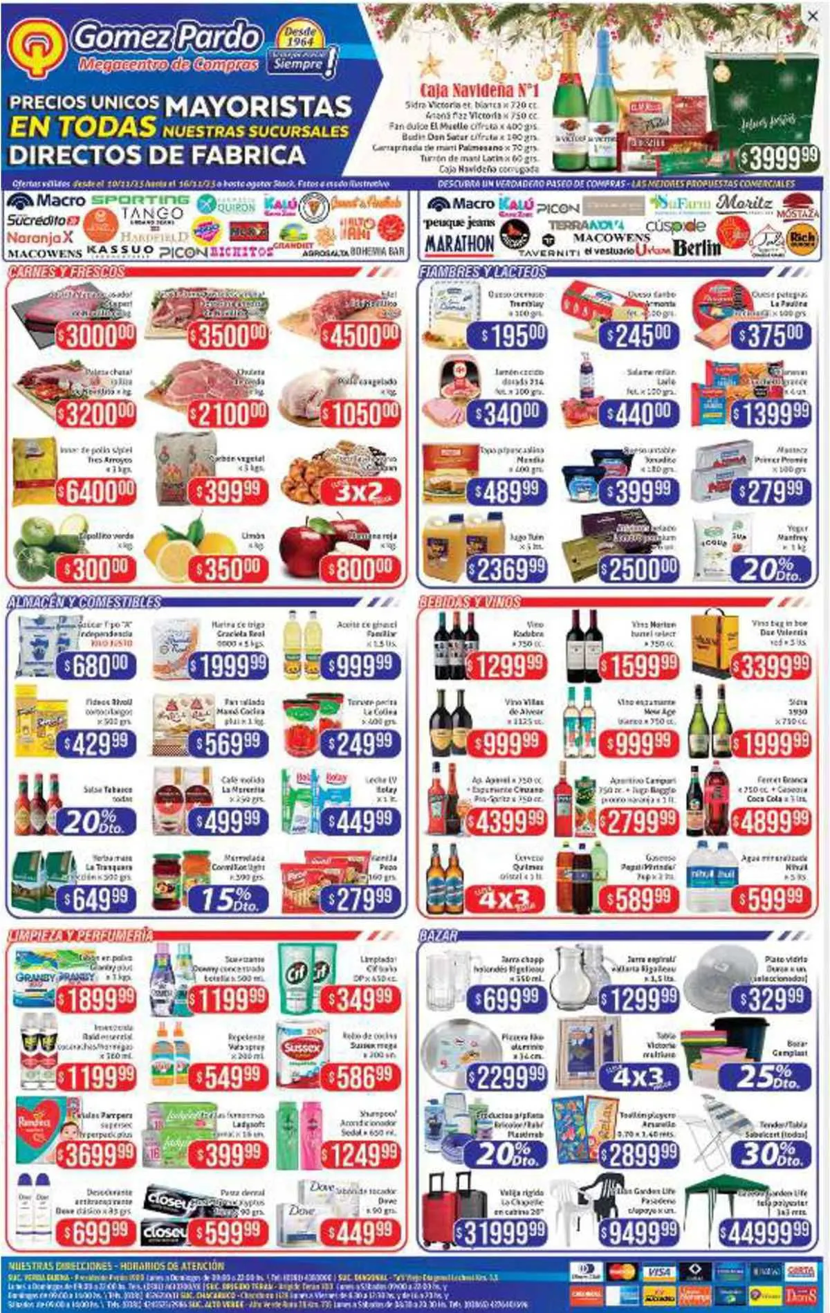 Ofertas de Catálogo Gomez Pardo 14 de noviembre al 17 de noviembre 2023 - Página 1 del catálogo