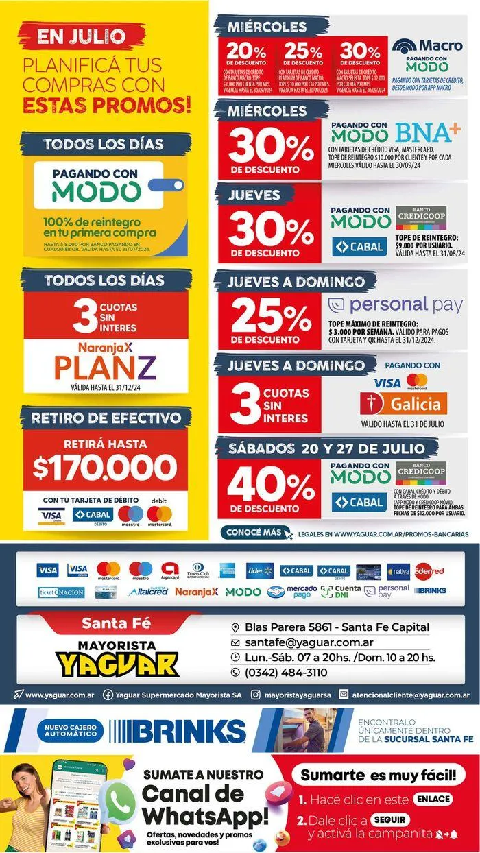 Ofertas de Catálogo Supermercados Yaguar Santa Fe 22 de julio al 28 de julio 2024 - Página 20 del catálogo