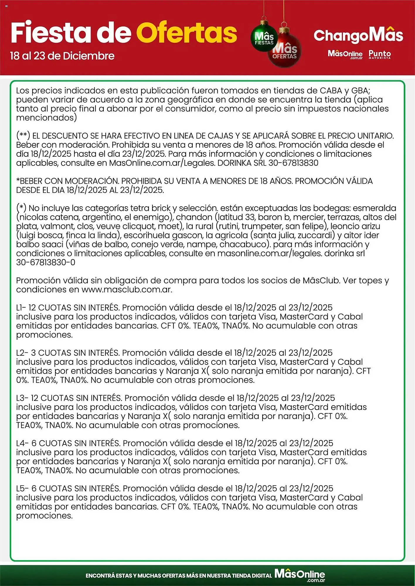 Ofertas de Catálogo Changomas 18 de diciembre al 23 de diciembre 2025 - Página 23 del catálogo