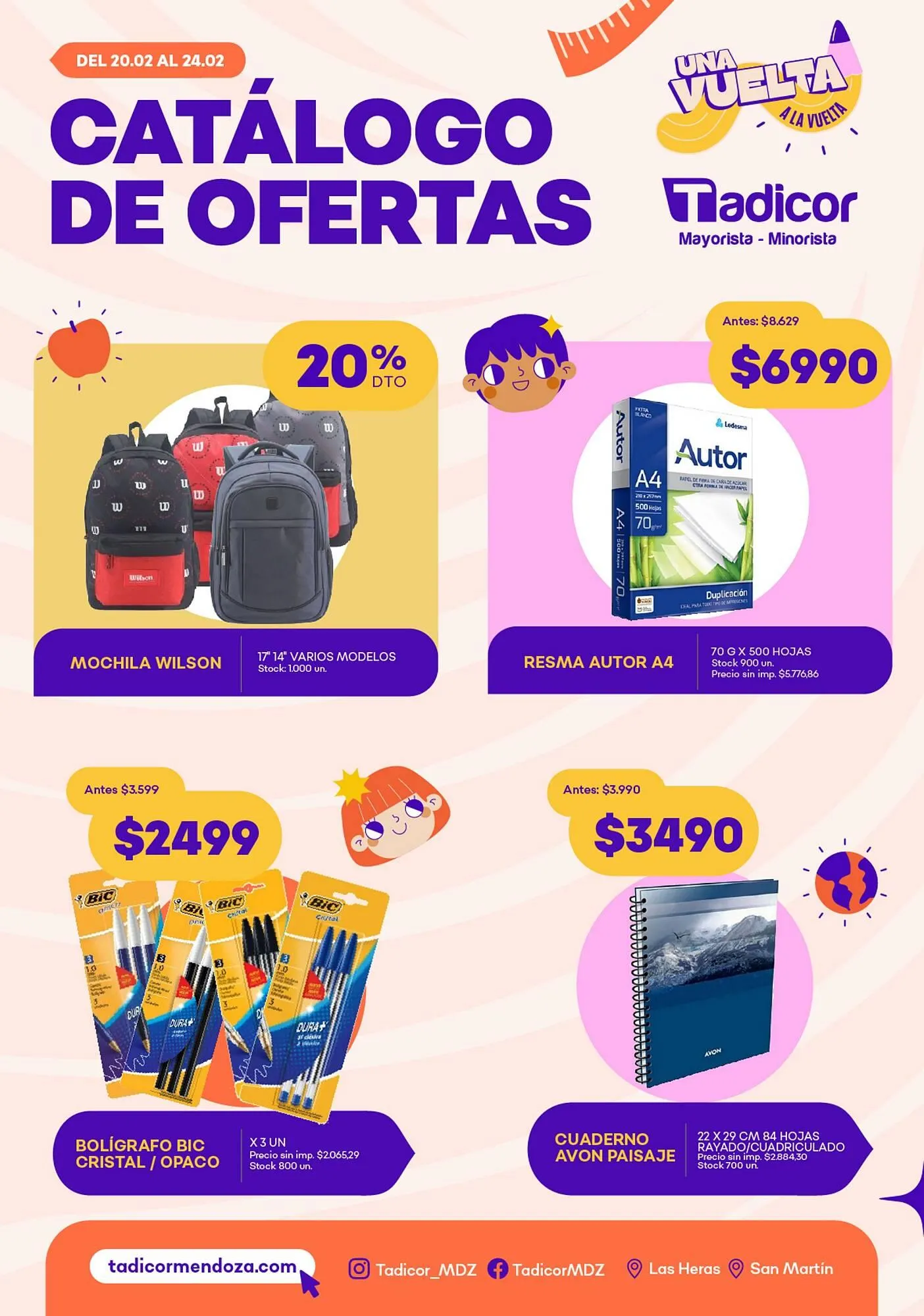 Ofertas de Catálogo Supermercados Tadicor 20 de febrero al 24 de febrero 2026 - Página 1 del catálogo