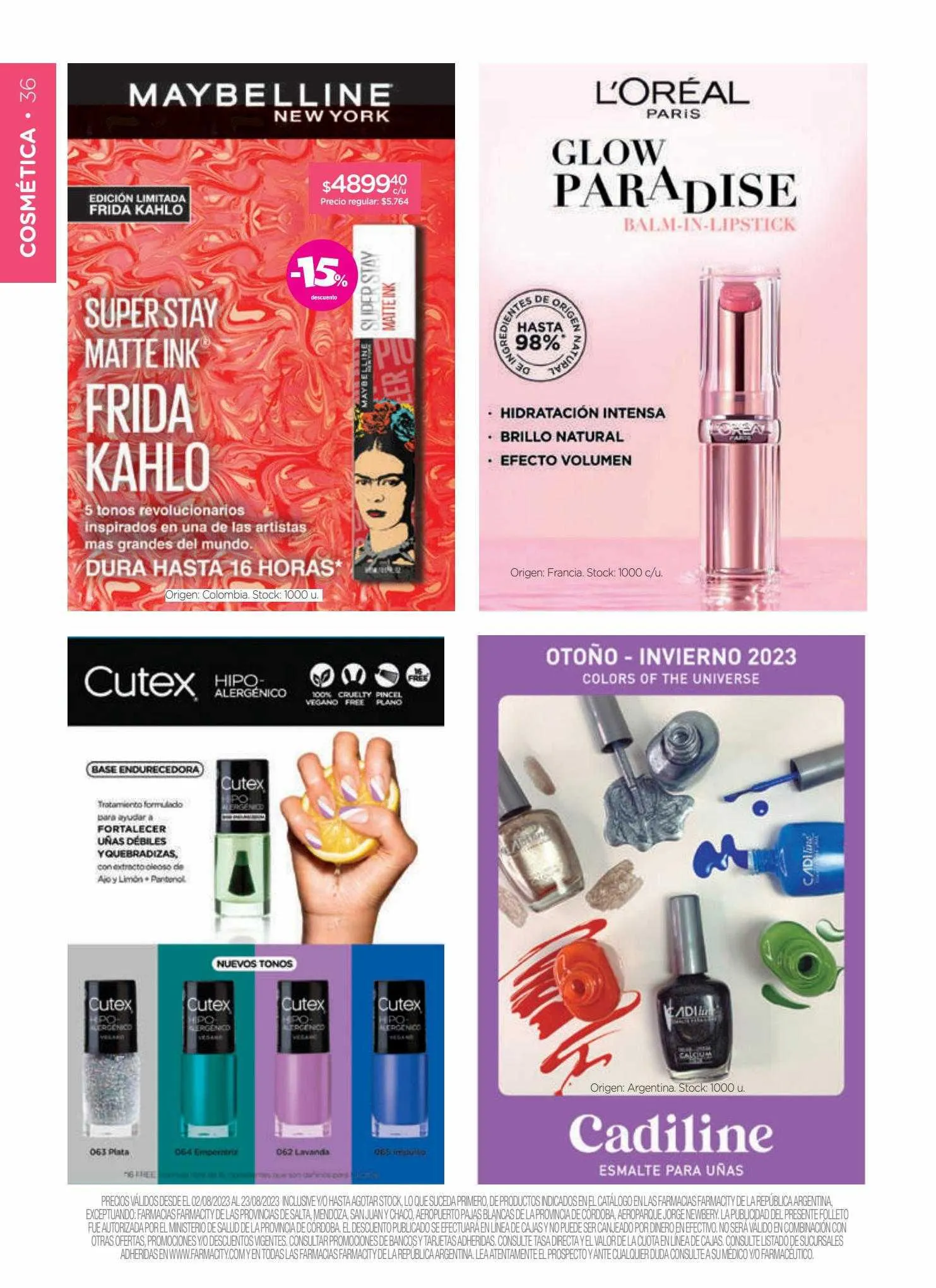 Ofertas de Catálogo Farmacity 1 de junio al 30 de septiembre 2023 - Página 36 del catálogo