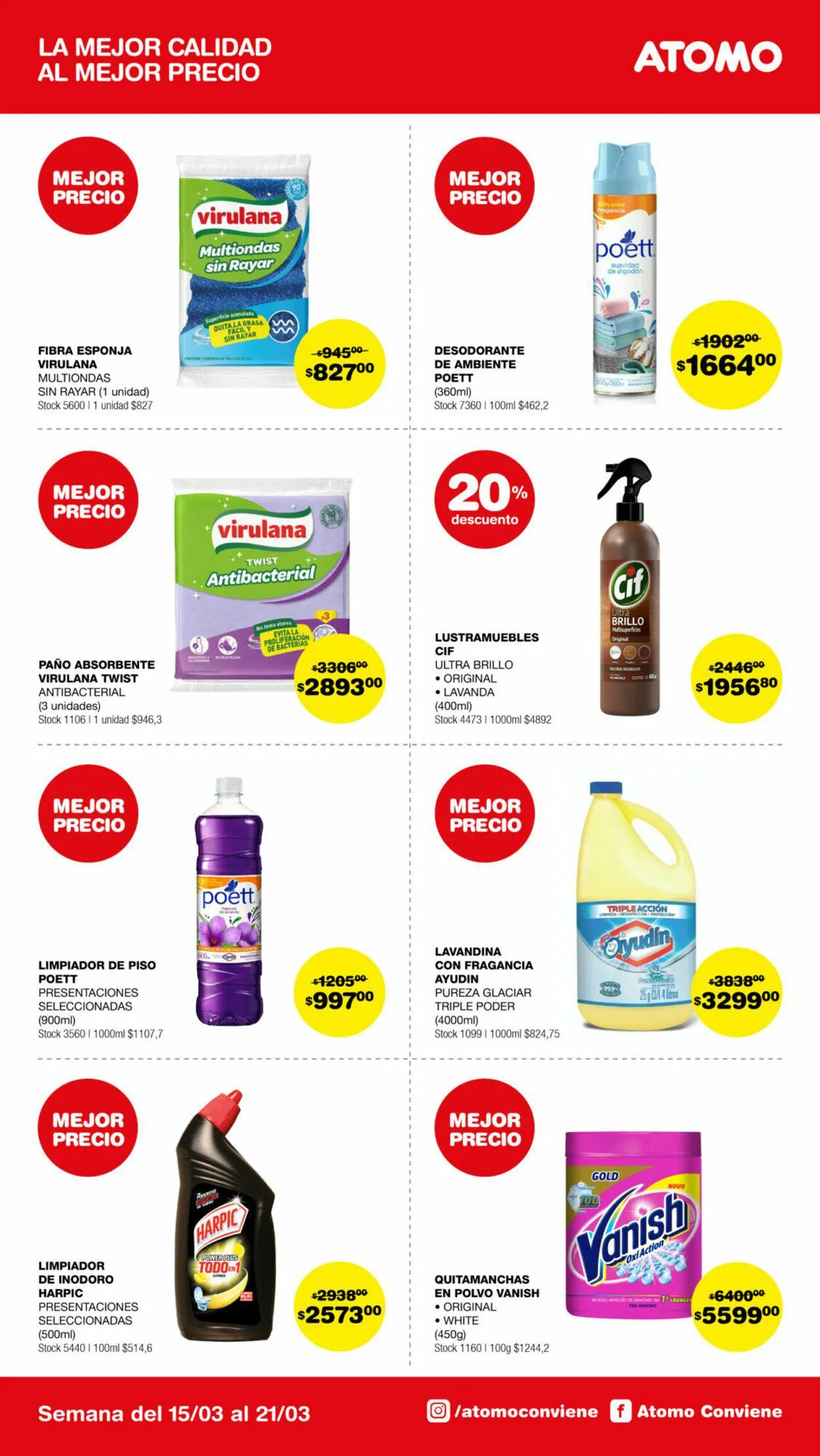 Ofertas de ATOMO Conviene 2 de marzo al 31 de marzo 2024 - Página 1 del catálogo