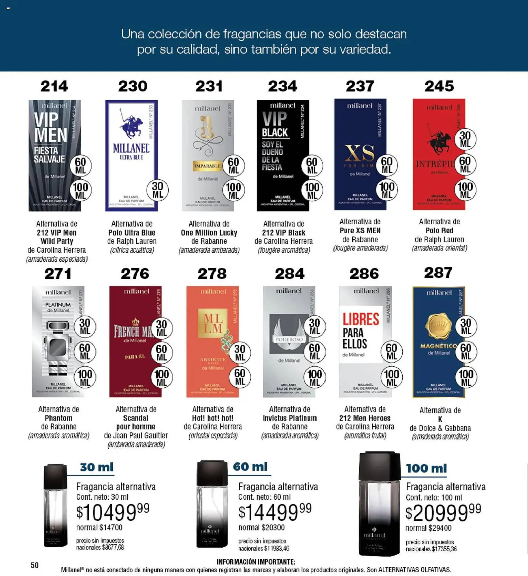 Ofertas de Catálogo Millanel Cosmética 30 de marzo al 27 de abril 2026 - Página 50 del catálogo