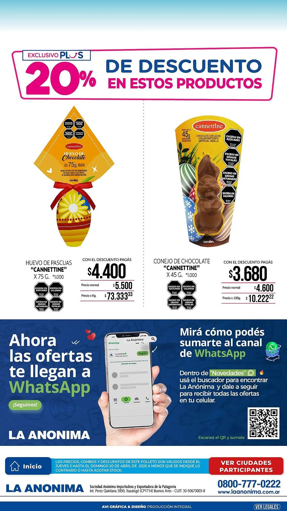 Ofertas de Catálogo La Anonima 3 de abril al 20 de abril 2025 - Página 11 del catálogo