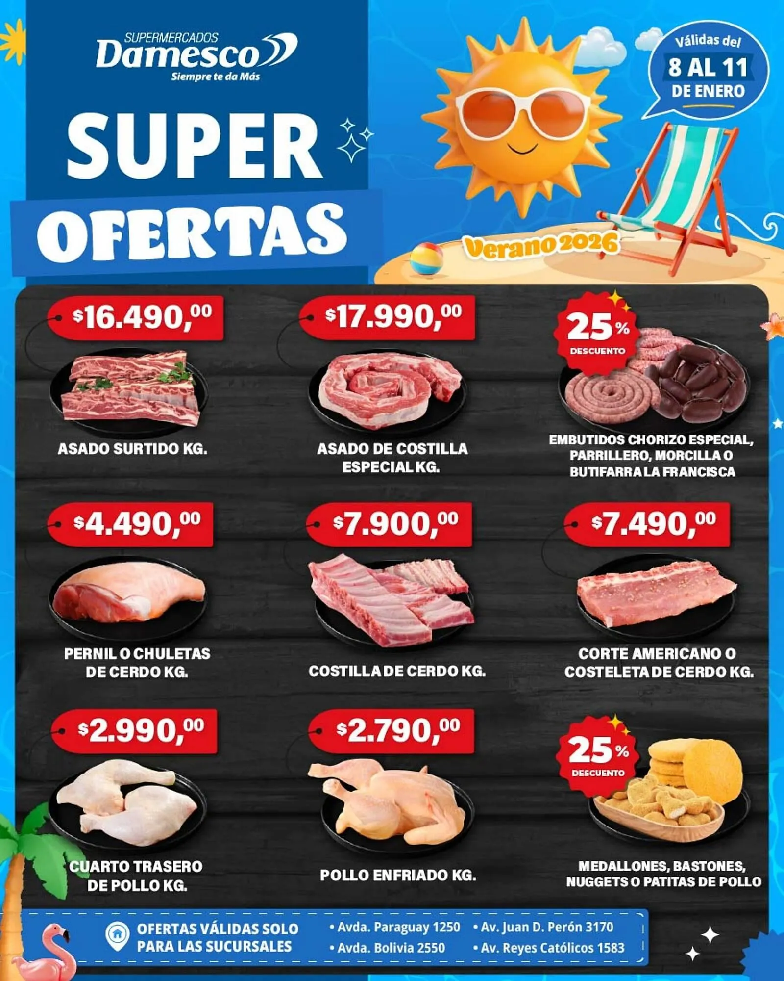 Ofertas de Catálogo Supermercados Damesco 8 de enero al 11 de enero 2026 - Página 1 del catálogo