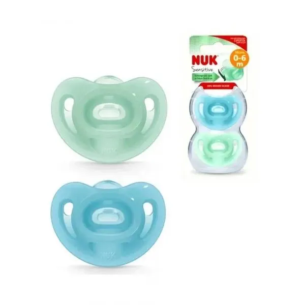 NUK SET X2 CHUPETES SENSITIVE T1 NENE